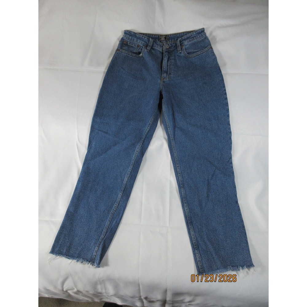 Abercrombie Fitch The Mom Jean Mid Rise Straight Leg Blue Denim Jeans Size 29/8